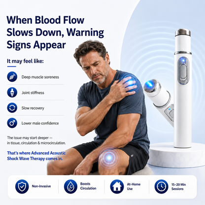Ultrasonic Shock Wave Therapy Massager——Restore Circulation. Relieve Deep Pain. Rebuild Male Confidence.